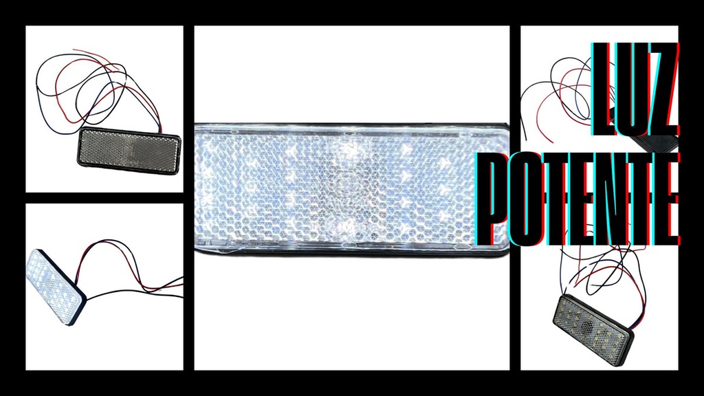 Faro Led Reflector Alta/baja Redondo/rectangular 4 Colores