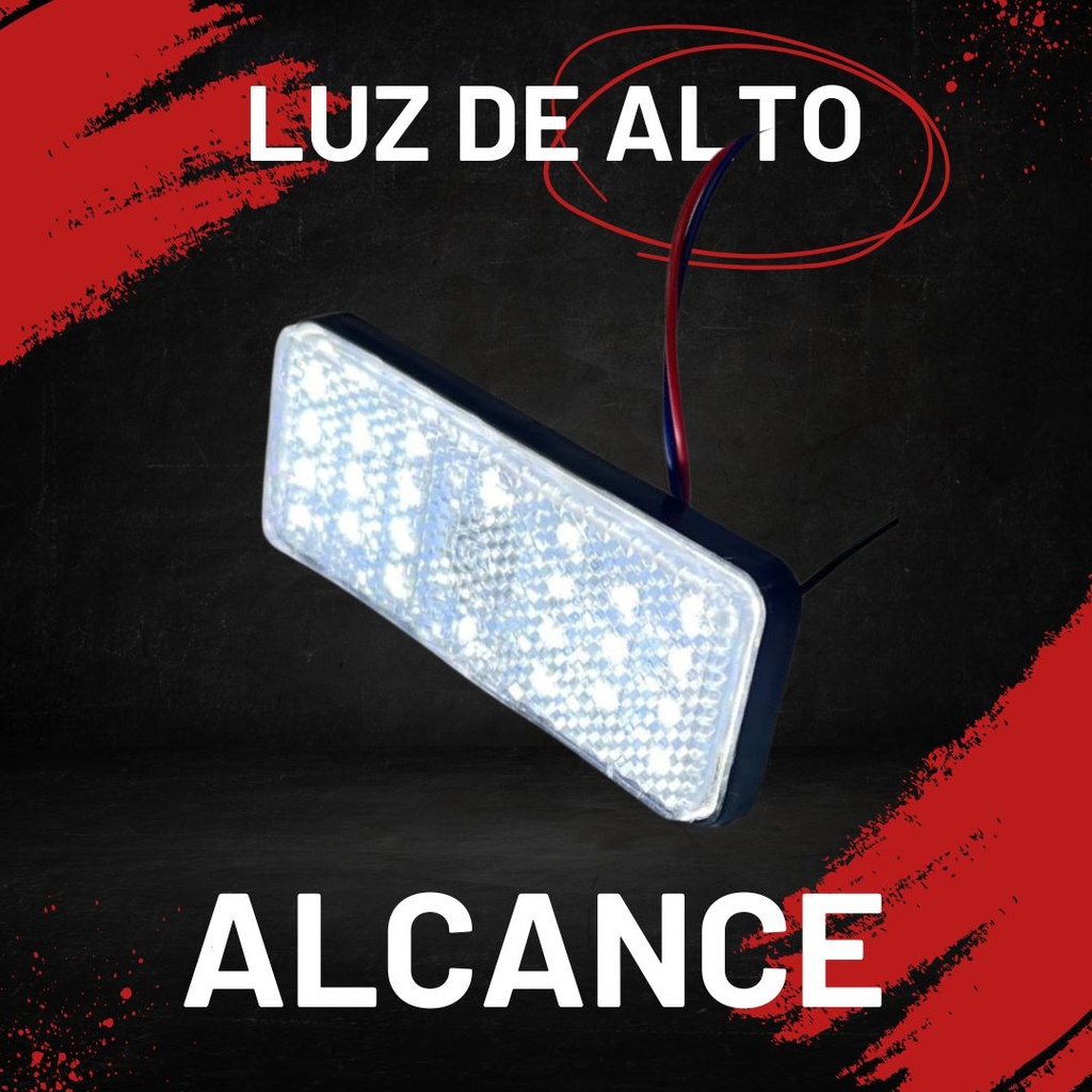 Faro Led Reflector Alta/baja Redondo/rectangular 4 Colores
