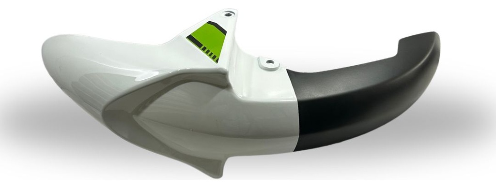 Salpicadera Delante Blanco-verde Masuda Para Italika Xt100rt