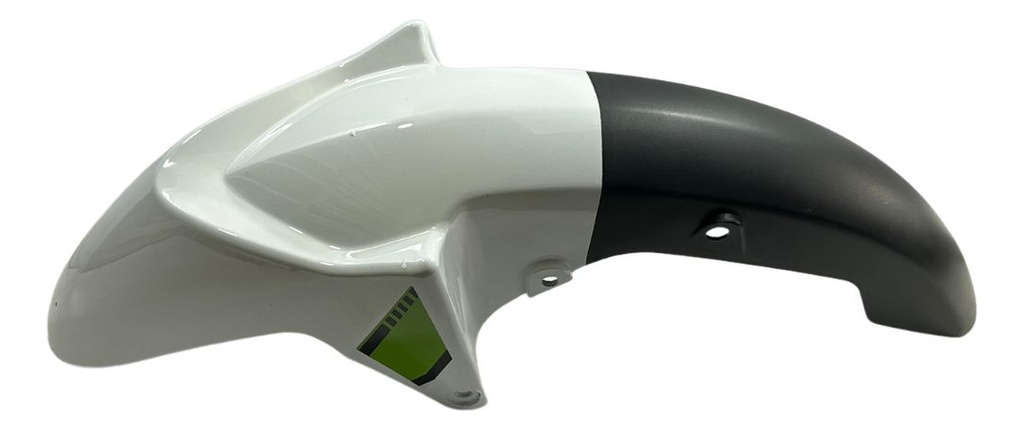 Salpicadera Delante Blanco-verde Masuda Para Italika Xt100rt