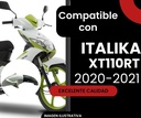 Salpicadera Delante Blanco-verde Masuda Para Italika Xt100rt