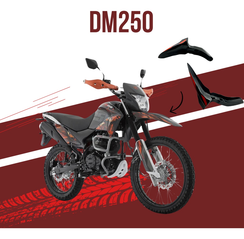 Salpicadera Delantera Moto Italika Dm250