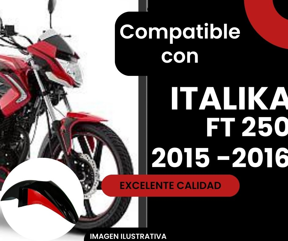 Salpicadera Delantera Masuda Para Italika Ft250 2015-2016