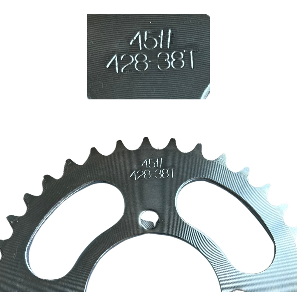 Engrane Tracción Trasero De Acero #1045 Italika 125z