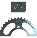 Engrane Tracción Trasero De Acero #1045 Italika 125z