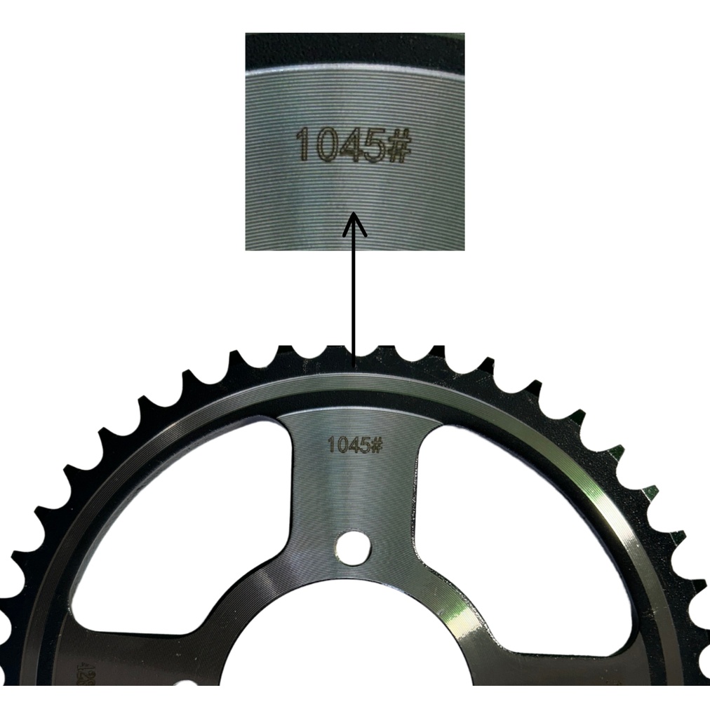 Engrane Traccion Trasero Acero #1045 45t Yamaha Ybr125