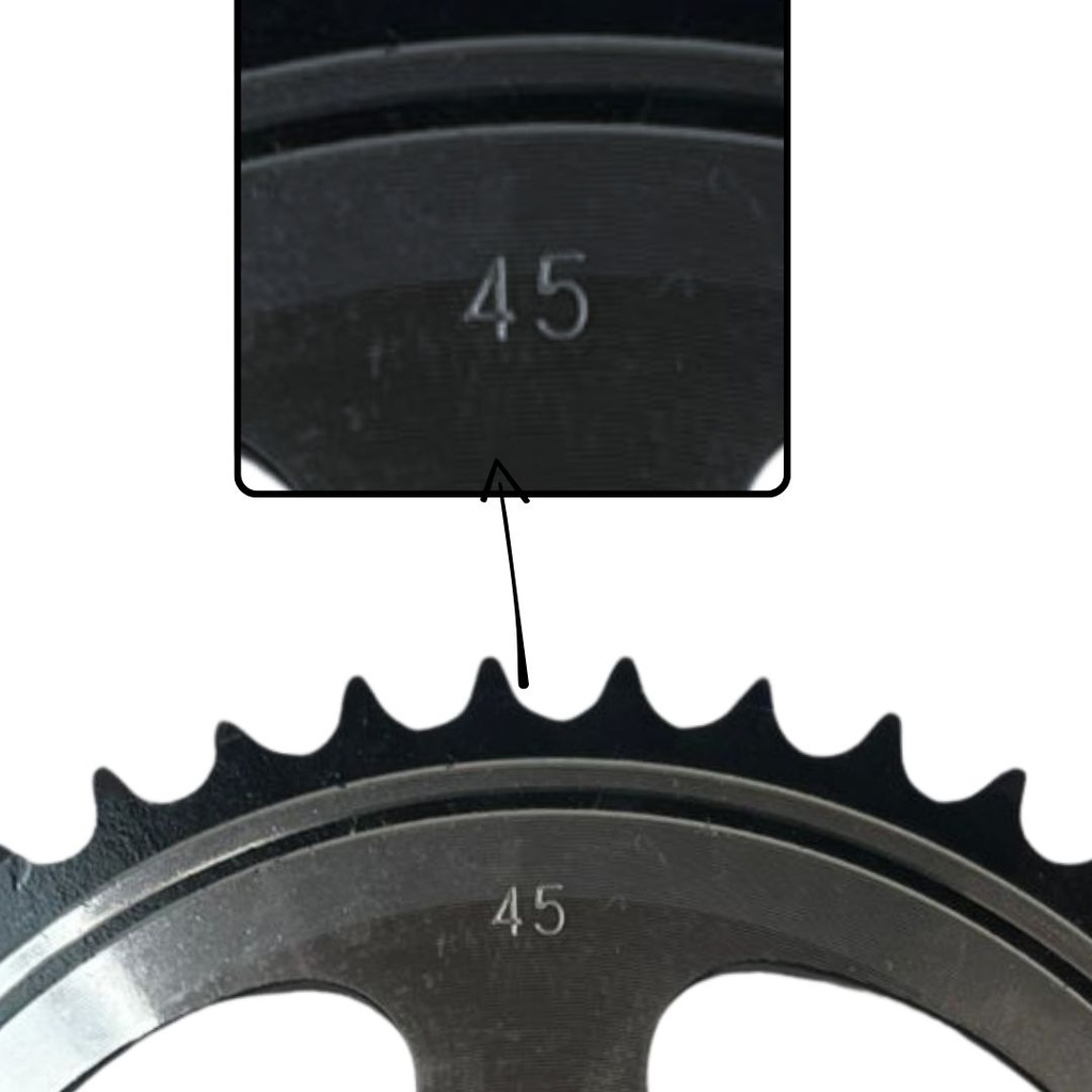 Engrane Traccion Trasero 45t Para Yamaha Ybr-125