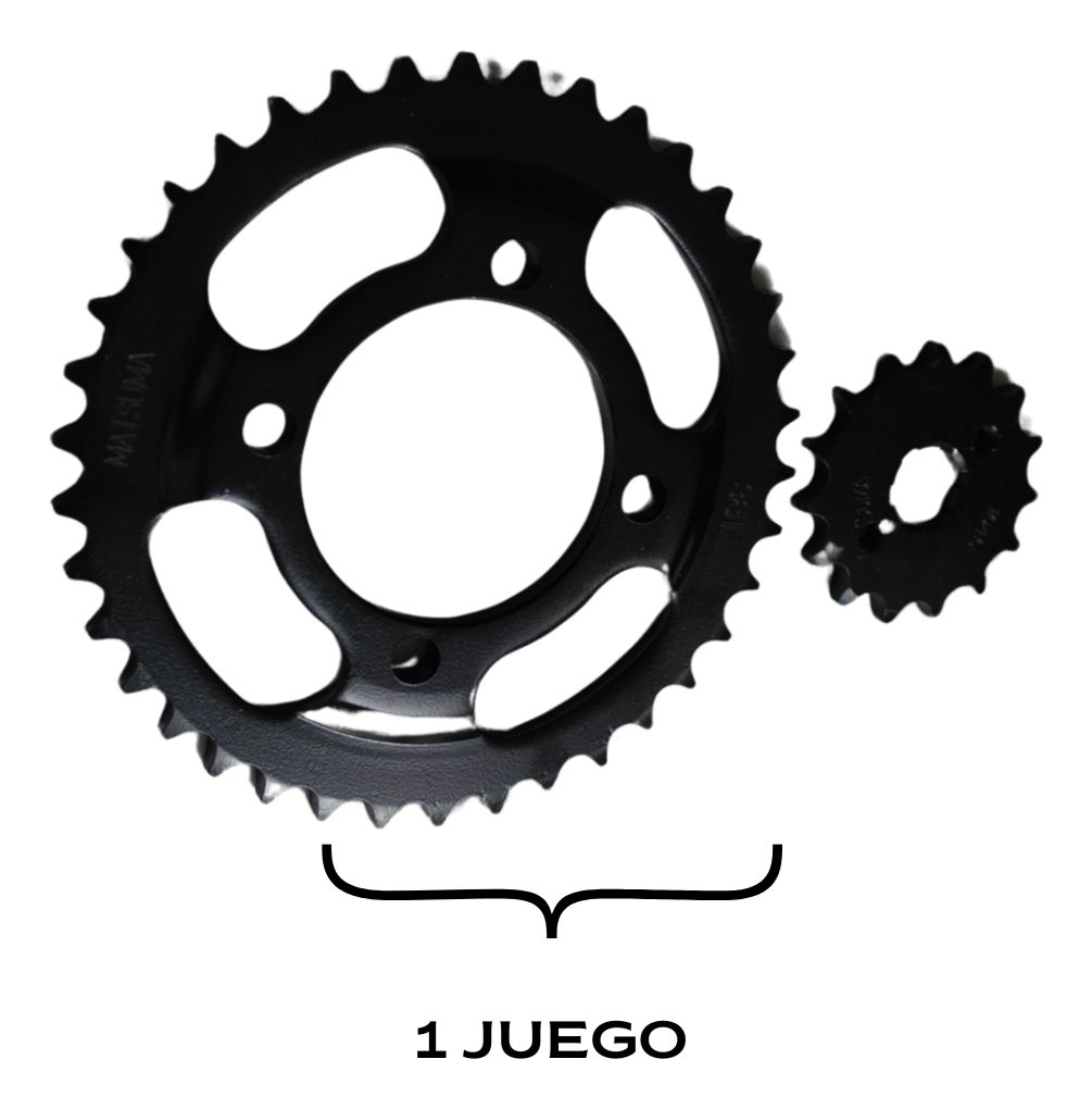 Engrane Traccion Juego Para Italika Ft125 09-10 38t Y 15t