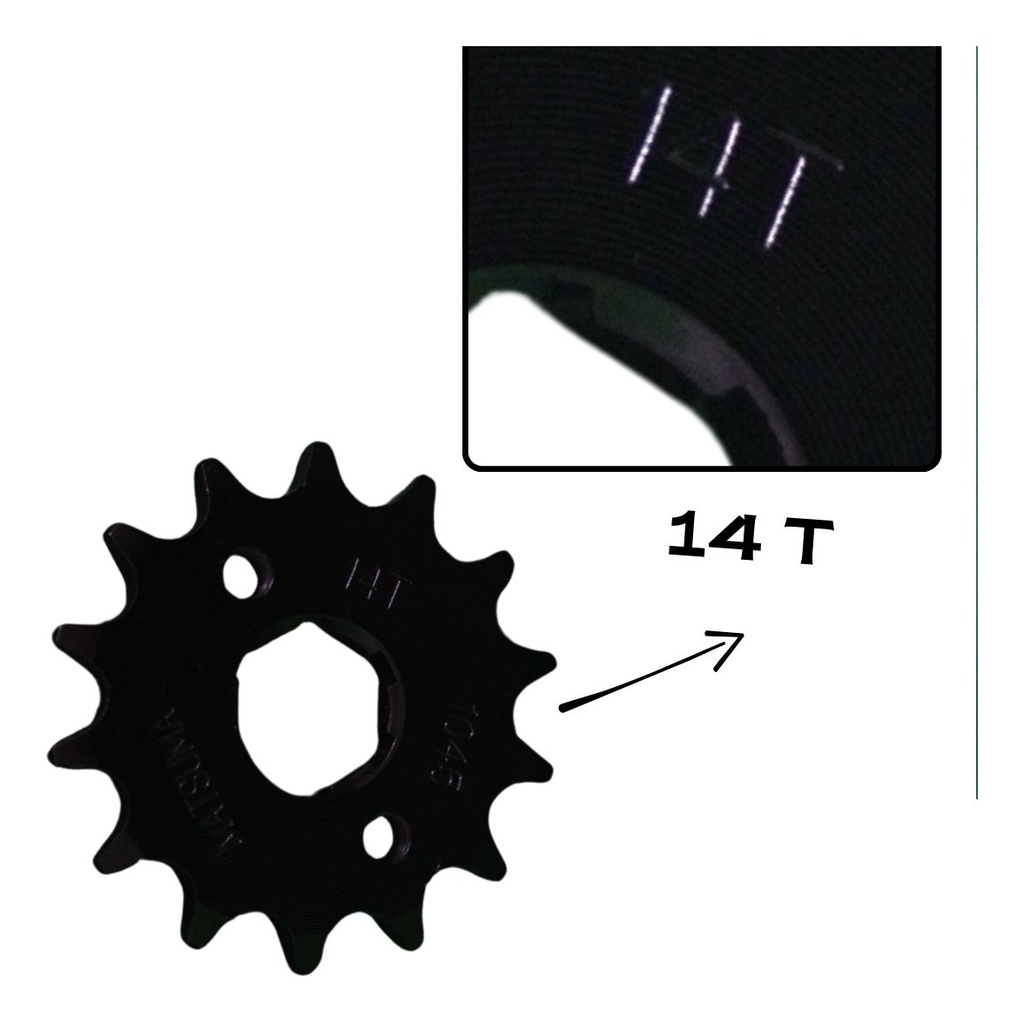 Engrane Tracción Acero #1045 14t 150z 150sz - Delantero