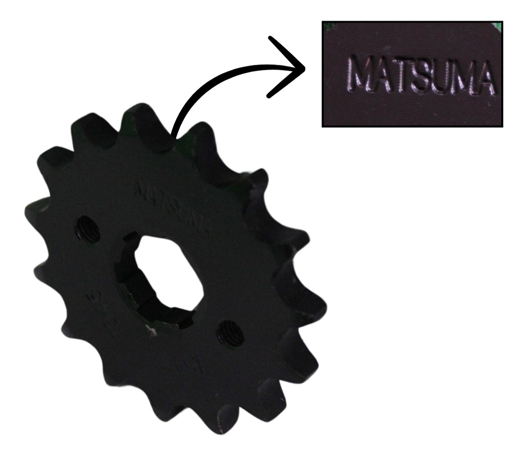 Engrane Traccion Delantero Acero #1045 15t Cgl125 Tool