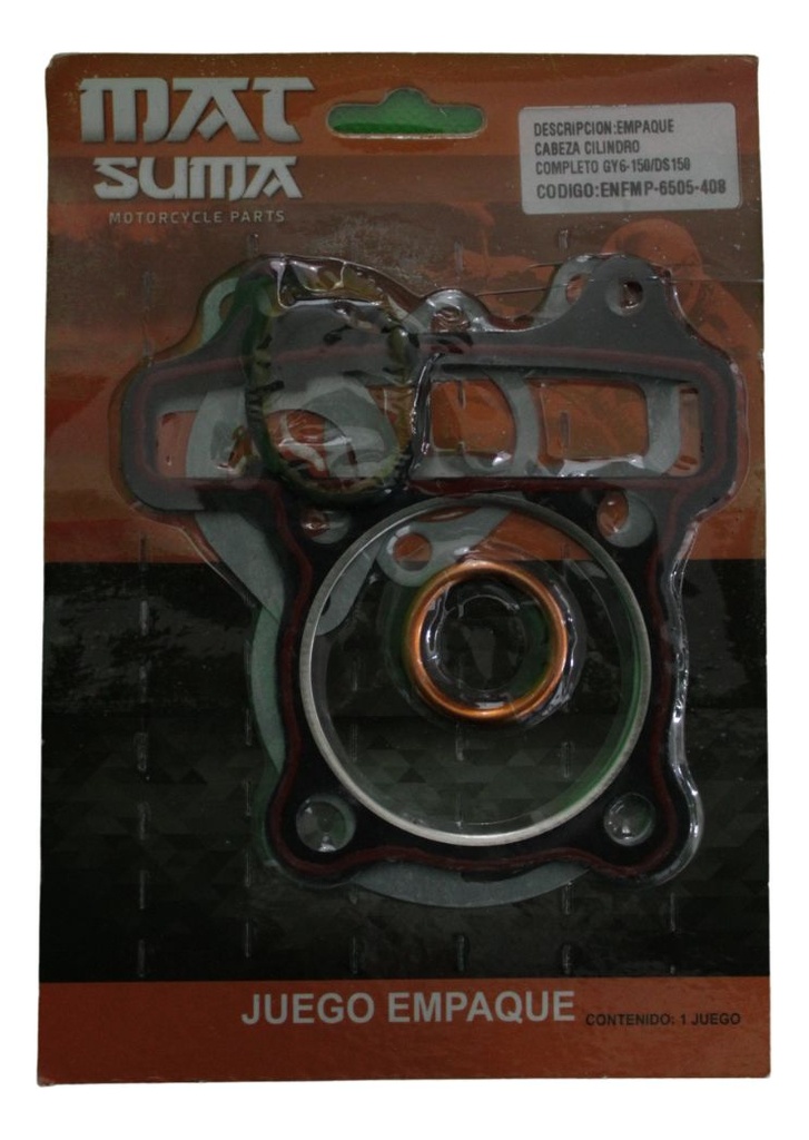 Juego Empaque Cabeza Cilindro Gy6-150/ Italika Ds150