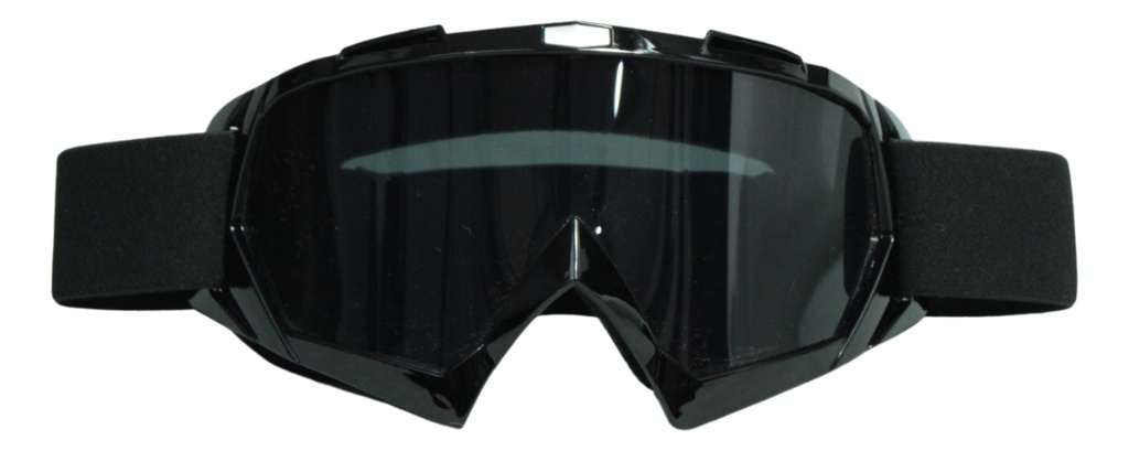 Googles Ajustables  Para Moto Deportivo Negro Brillante