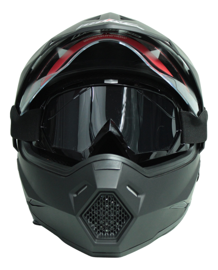 Googles Ajustables  Para Moto Deportivo Negro Brillante