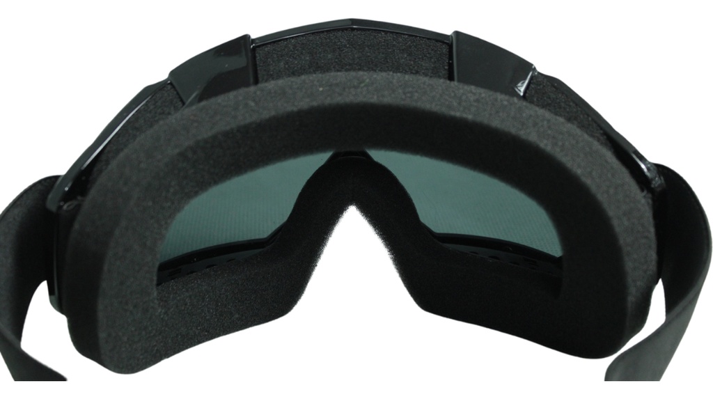 Googles Ajustables  Para Moto Deportivo Negro Brillante