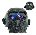 Goggles Para Moto Iron Racing Gris/ Negro Calavera