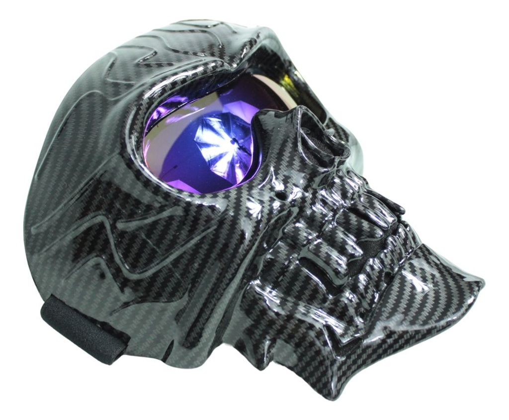 Goggles Para Moto Iron Racing Gris/ Negro Calavera