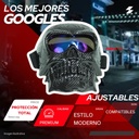 Goggles Para Moto Iron Racing Gris/ Negro Calavera