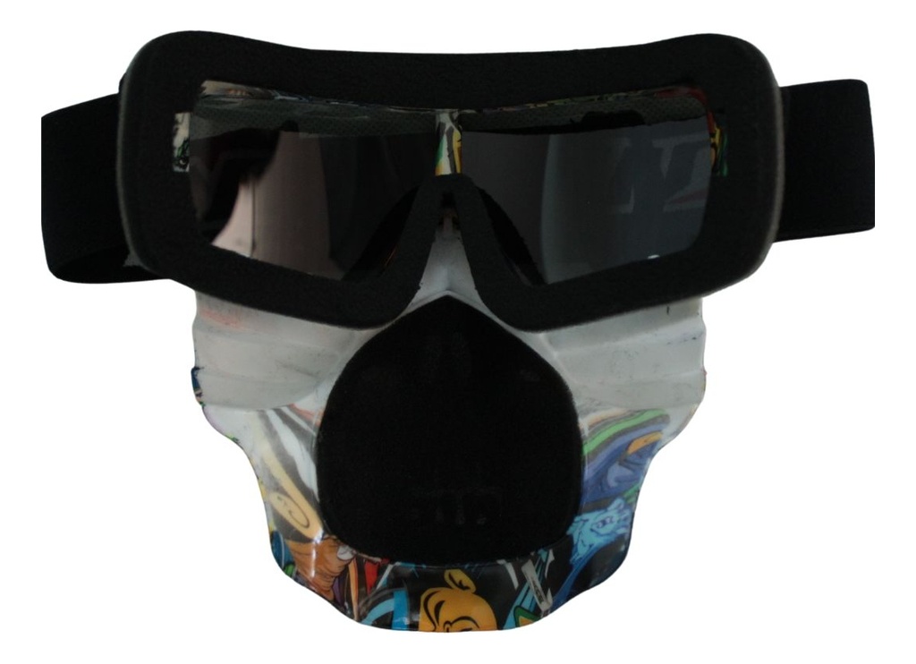 Goggles P/moto Diablo Armado Ir-800/190 Lente Azul