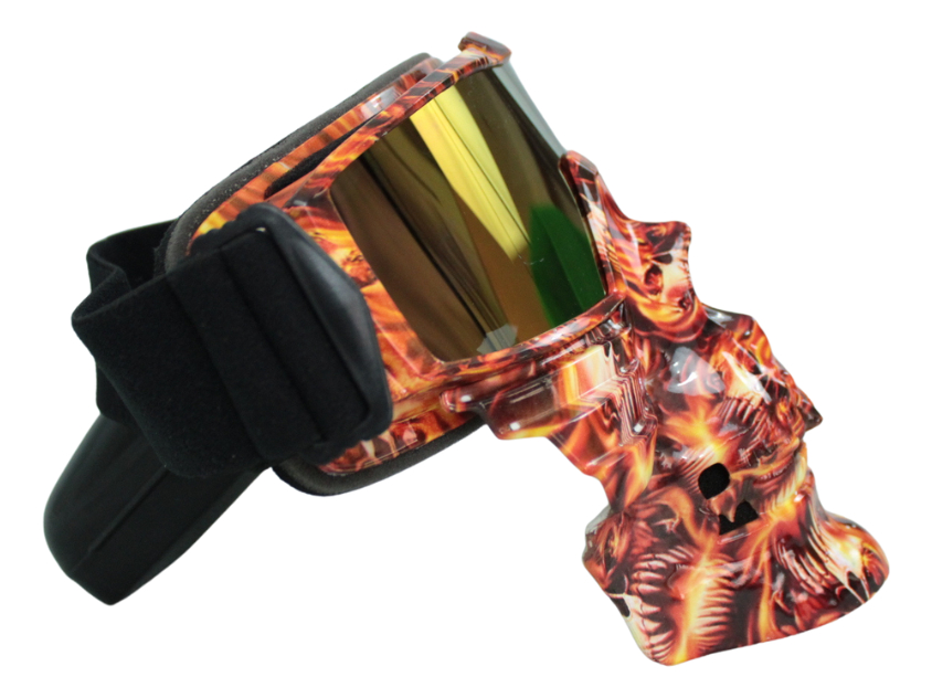 Goggles Para Moto  Máscara Calavera  Iron Racing Con Diseño