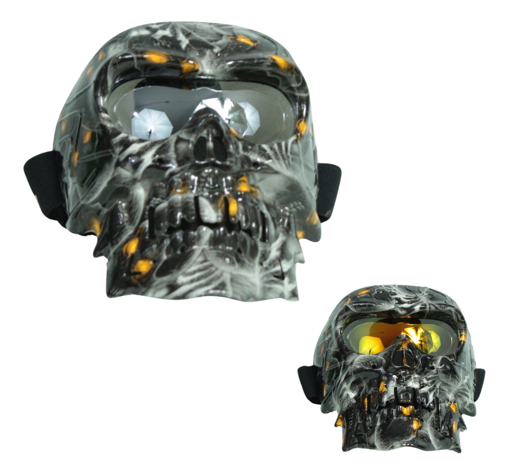 Goggles Para Moto Máscara Calavera Iron Racing Diseño Terror