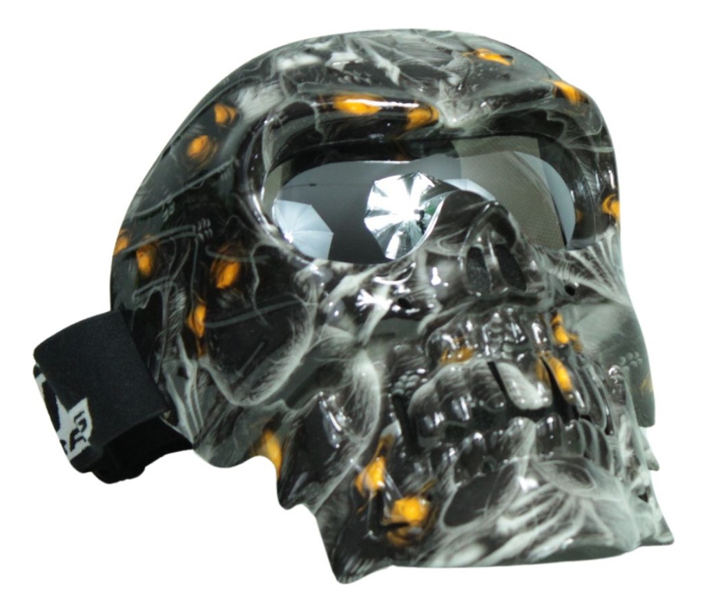 Goggles Para Moto Máscara Calavera Iron Racing Diseño Terror