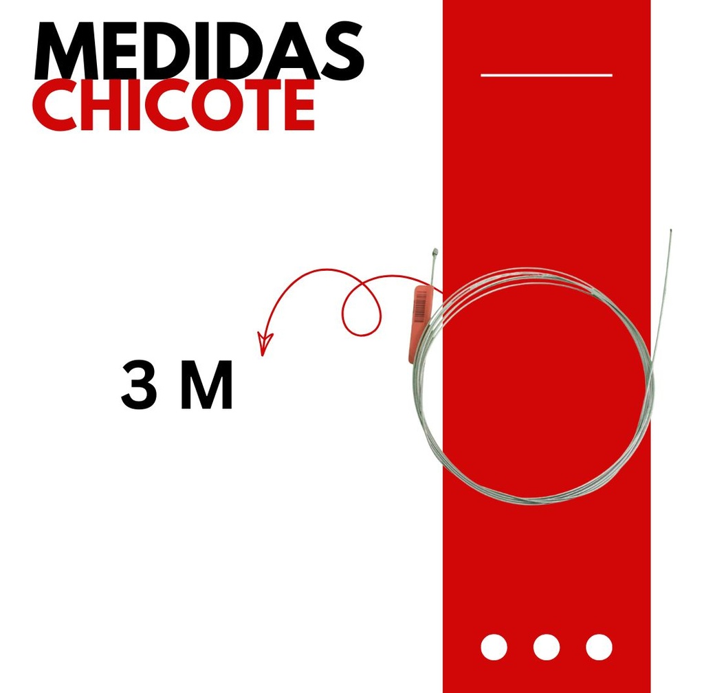 Chicote Acelerador  1*19-1.2 3000mm