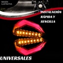 Direccional Led Para Moto Universal  Bi-color Variedad