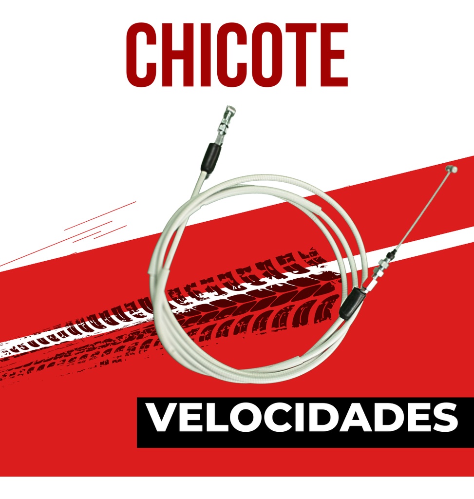 Chicote Velocidades Con Forro Tvs 205 Blanco