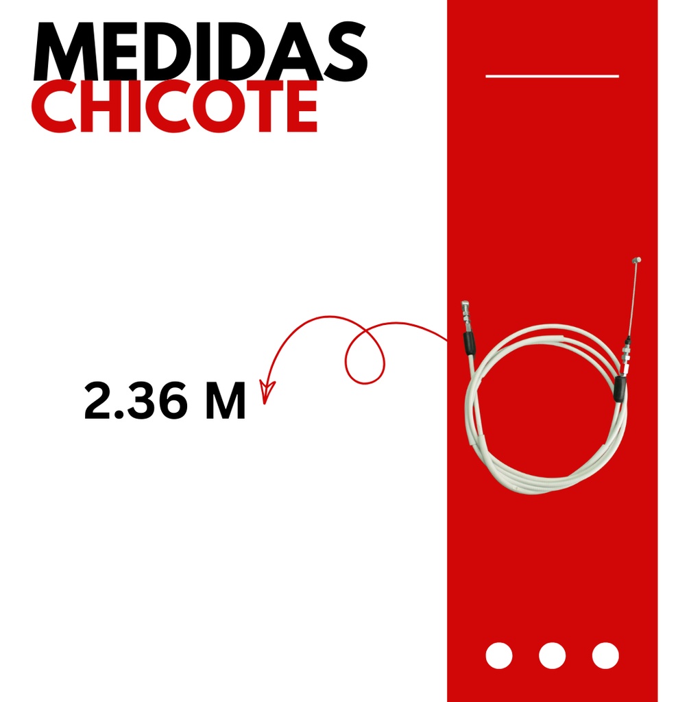 Chicote Velocidades Con Forro Tvs 205 Blanco