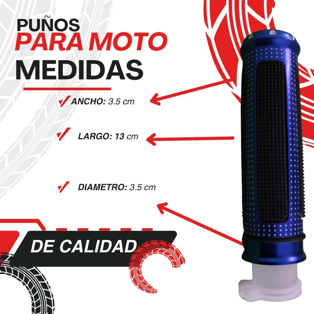 Puños Para Motocicleta Universales De Aluminio/ Colores