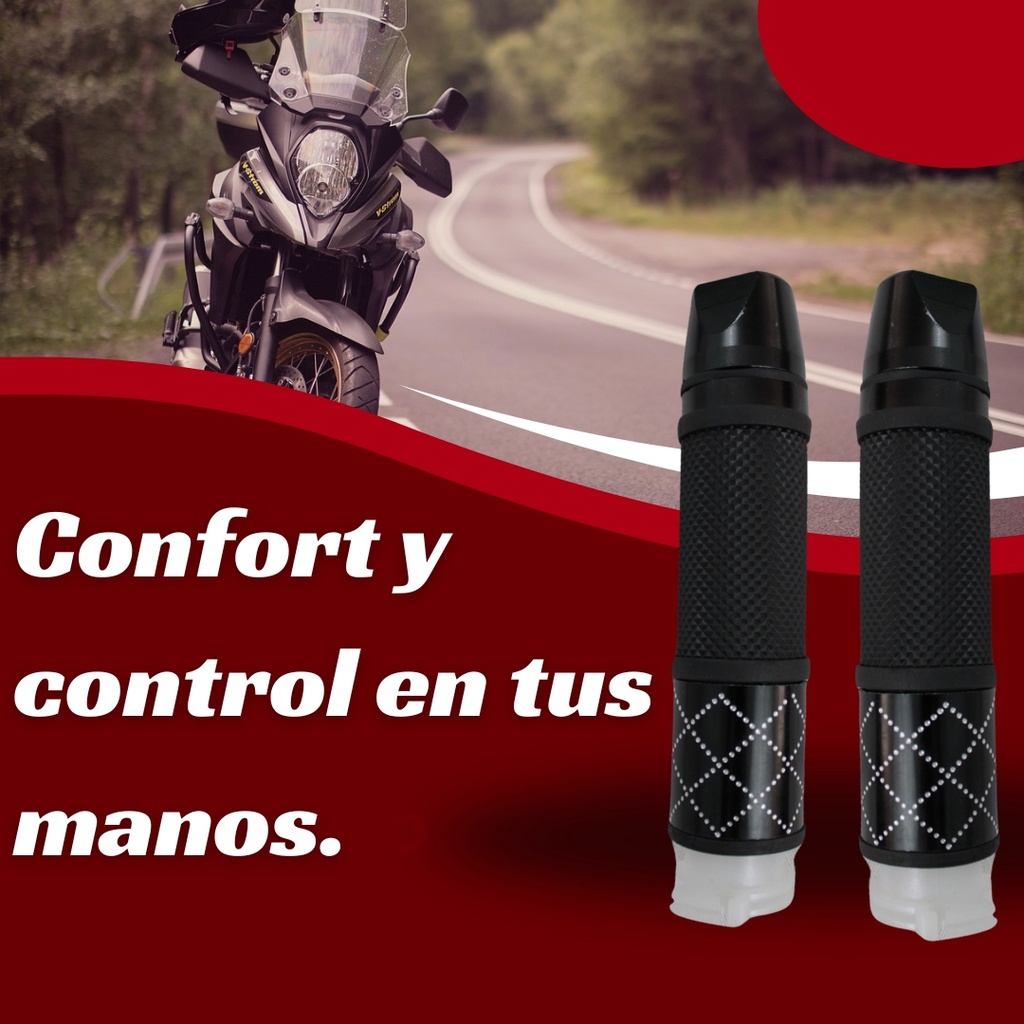 Juego De Puños Para Motocicleta Universal Aluminio/ Colores