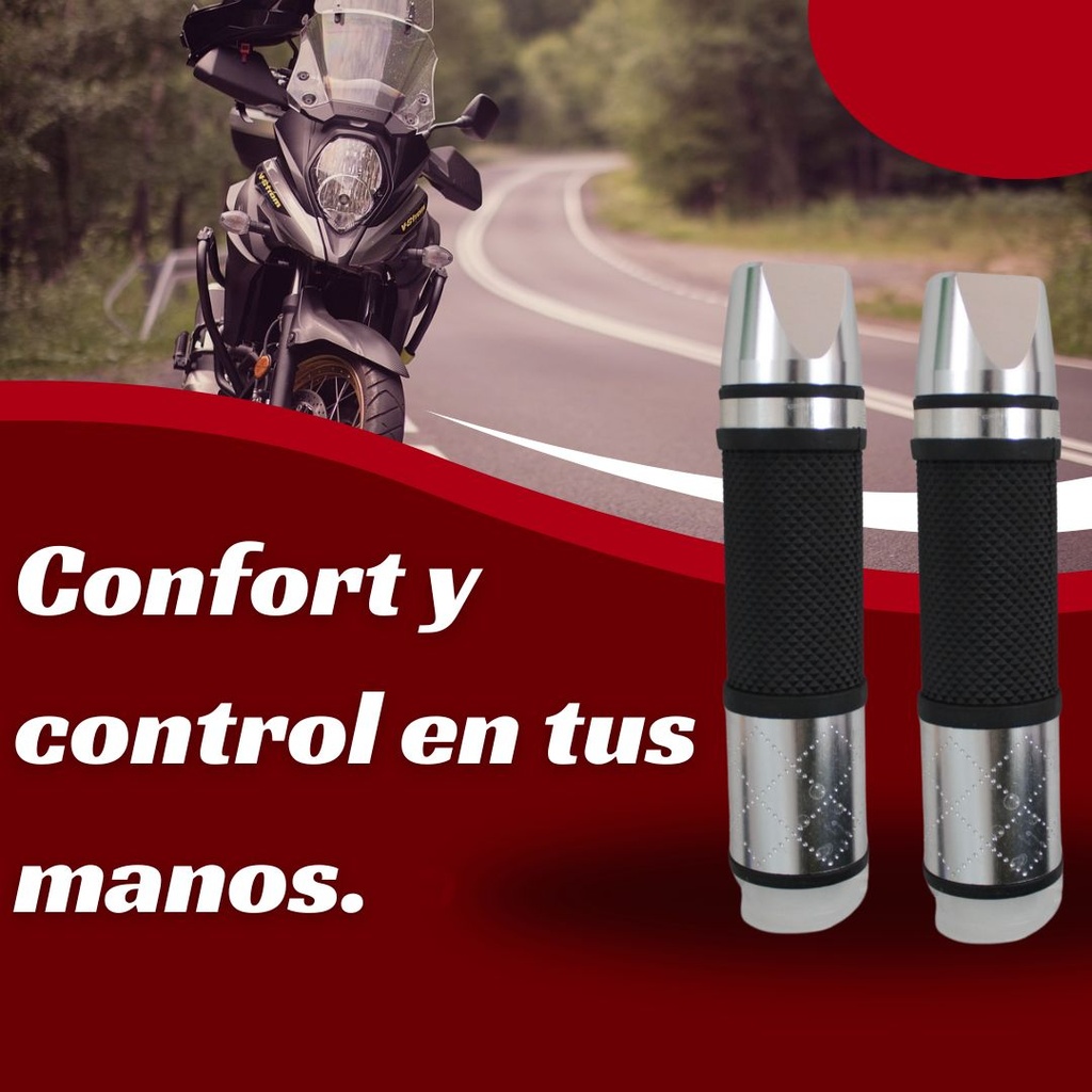 Juego De Puños Para Motocicleta Universal Aluminio/ Colores