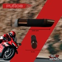 Juego Puños Para Moto Aluminio Azul Marca Matsuma