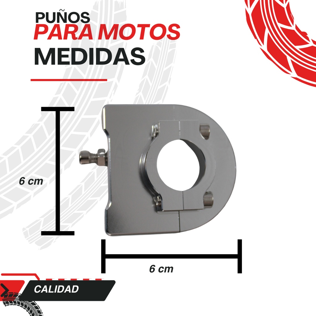 Puño Movil Decorativo Iron Racing Aluminio 4 Colores