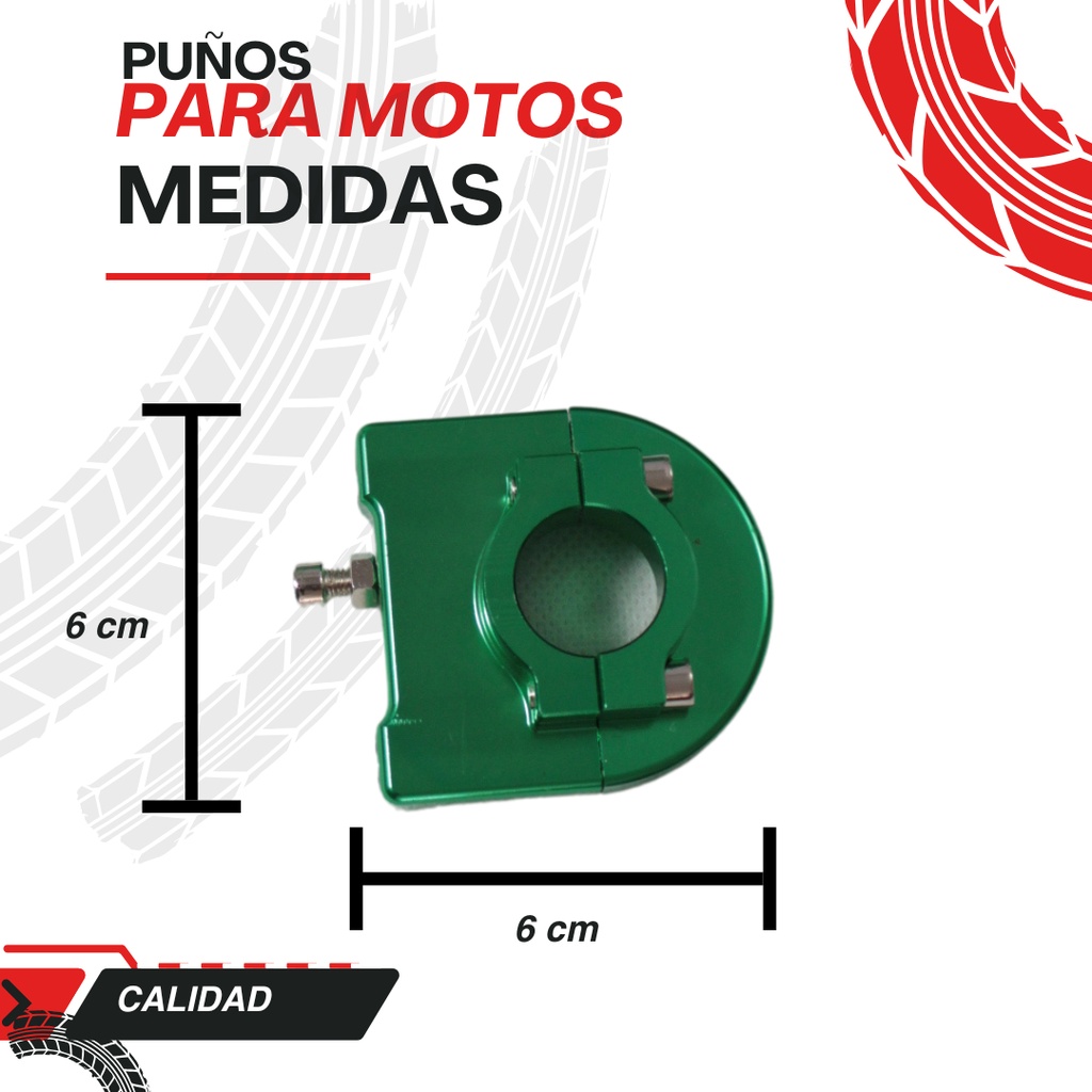 Puño Movil Decorativo Iron Racing Aluminio 4 Colores