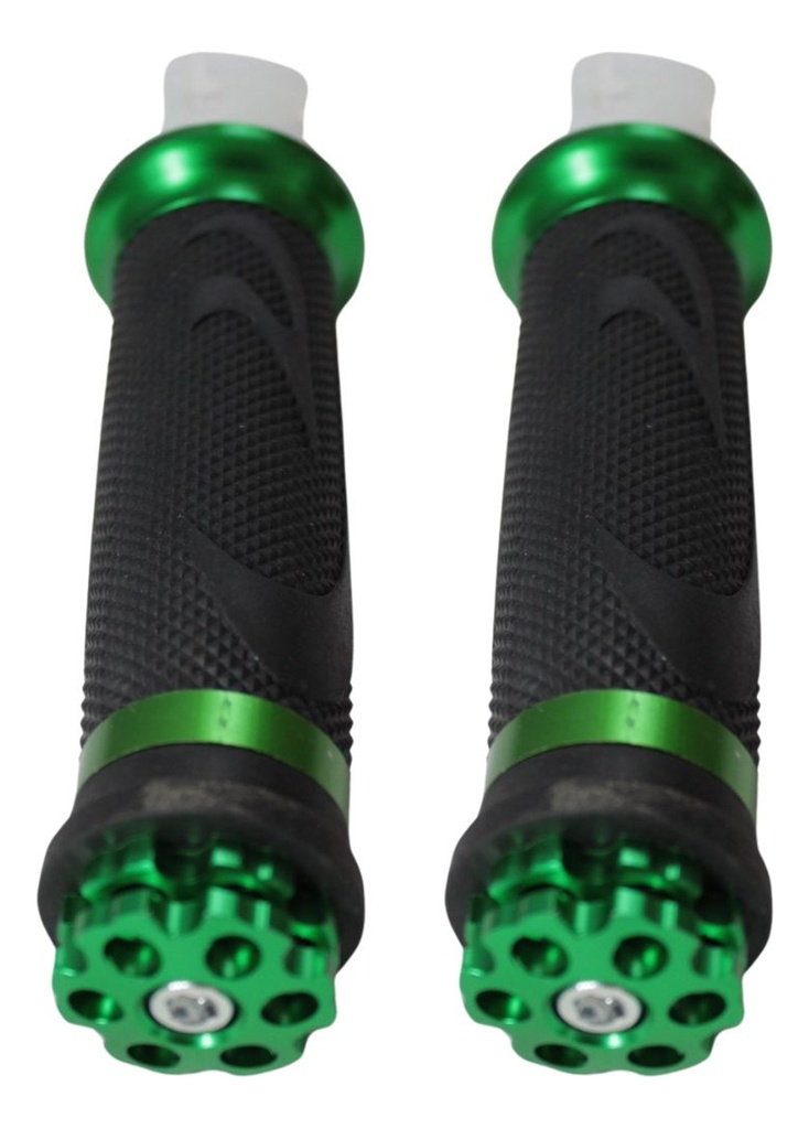 Juego Puños Para Moto De Aluminio Plata Marca Matsuma
