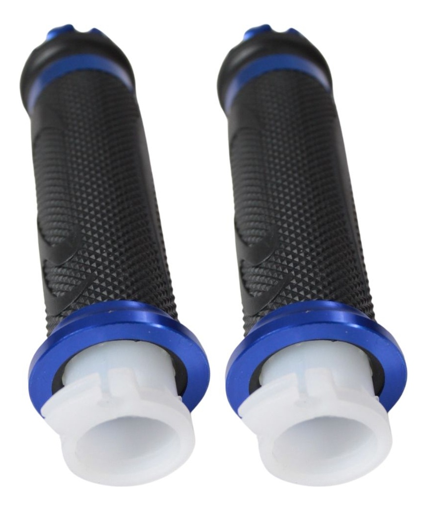 Juego Puños Para Moto De Aluminio Plata Marca Matsuma