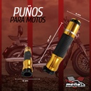 Juego Puños Moto Aluminio Premium Azul