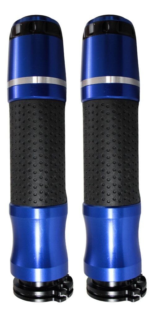 Juego Puños Moto Aluminio Premium Azul