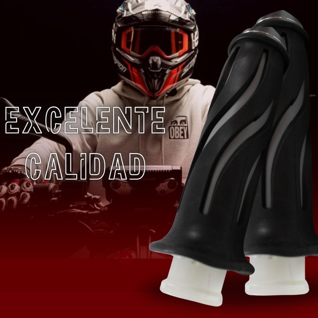Juego De Puños Para Moto Marca Matsuma Con Goma Plastica