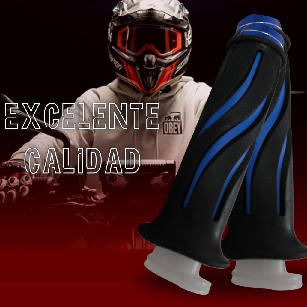 Juego De Puños Para Moto Marca Matsuma Con Goma Plastica