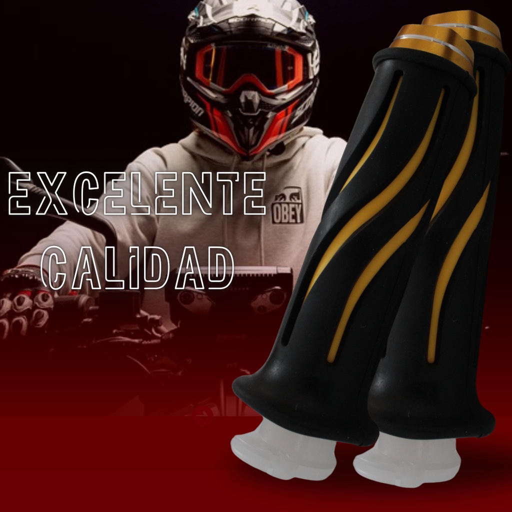 Juego De Puños Para Moto Marca Matsuma Con Goma Plastica