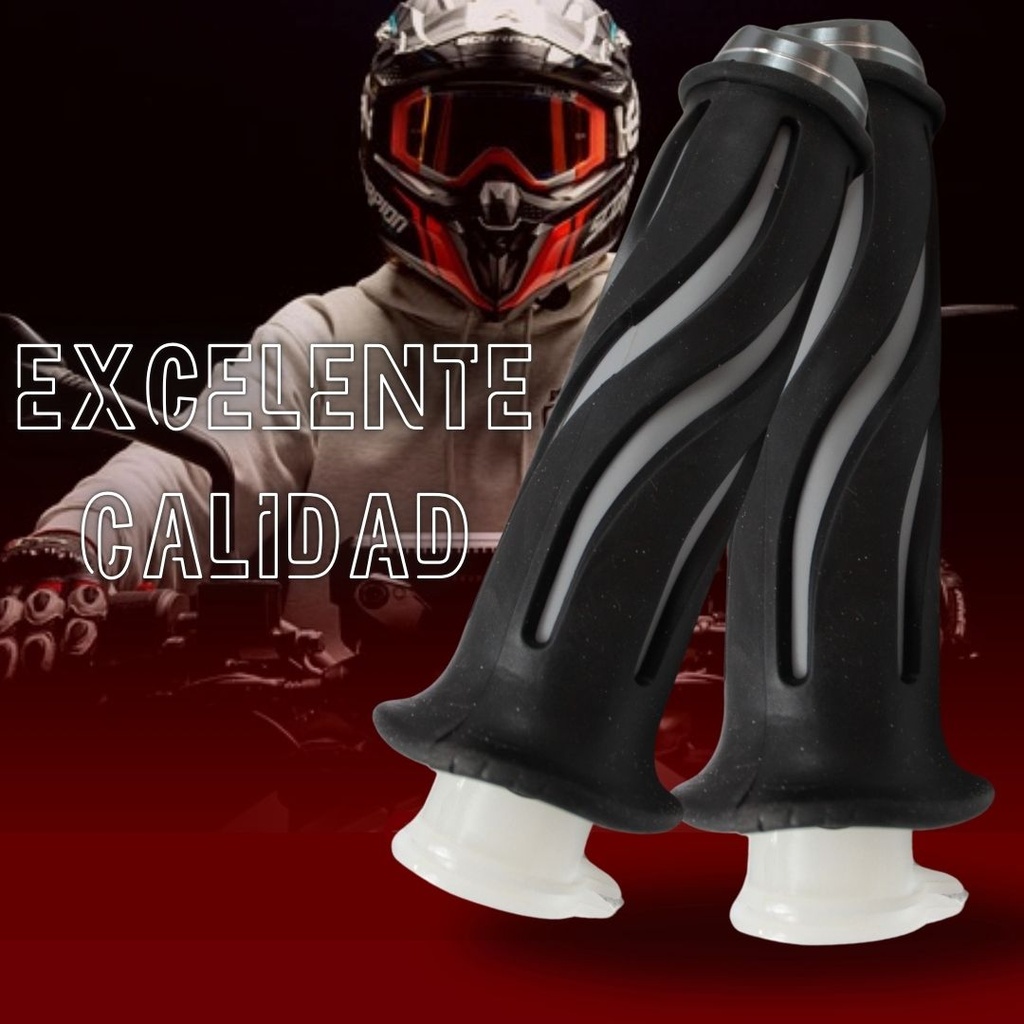 Juego De Puños Para Moto Marca Matsuma Con Goma Plastica