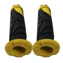 JUEGO DE PUÑOS PARA MOTO UNIVERSAL GOMA SUAVE  AMARILLO