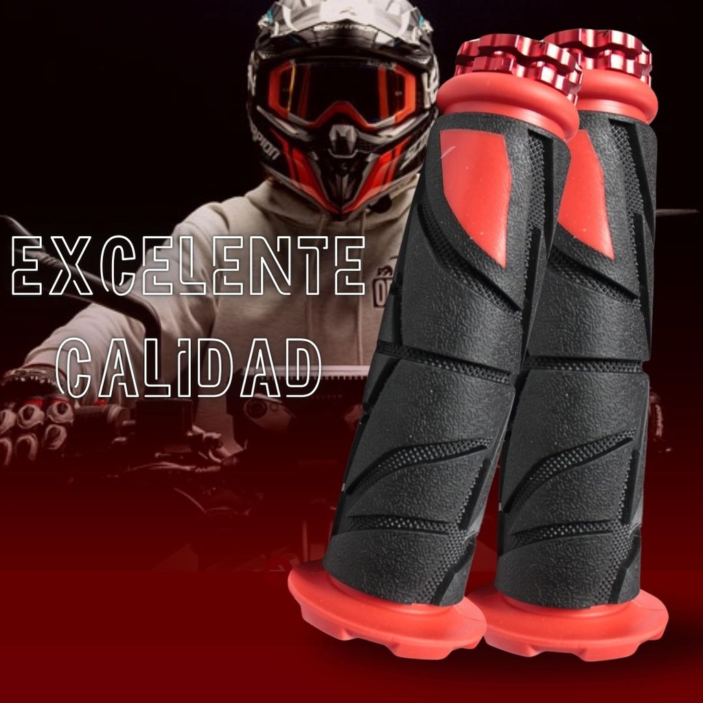 Juego De Puños Para Motocicleta Universal Goma Suave