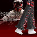 Juego De Puños Para Moto Goma Suave Azul Marca Matsuma
