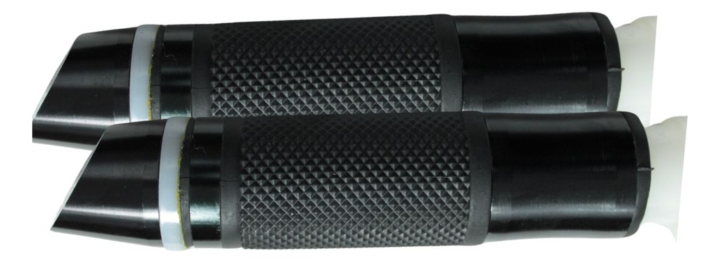 Juego De Puños Aluminio Para Moto Universal Con Luz Led