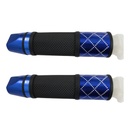 JUEGO DE PUÑOS PARA MOTOCICLETA UNIVERSAL ALUMINIO AZUL