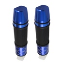 JUEGO DE PUÑOS PARA MOTOCICLETA UNIVERSAL ALUMINIO AZUL