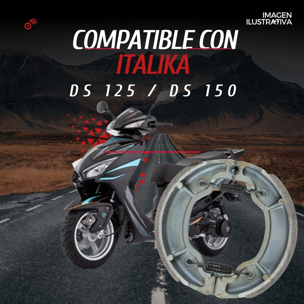 Balata Freno Tambor Para Italika Ds125/ds150 Jgo Matsuma